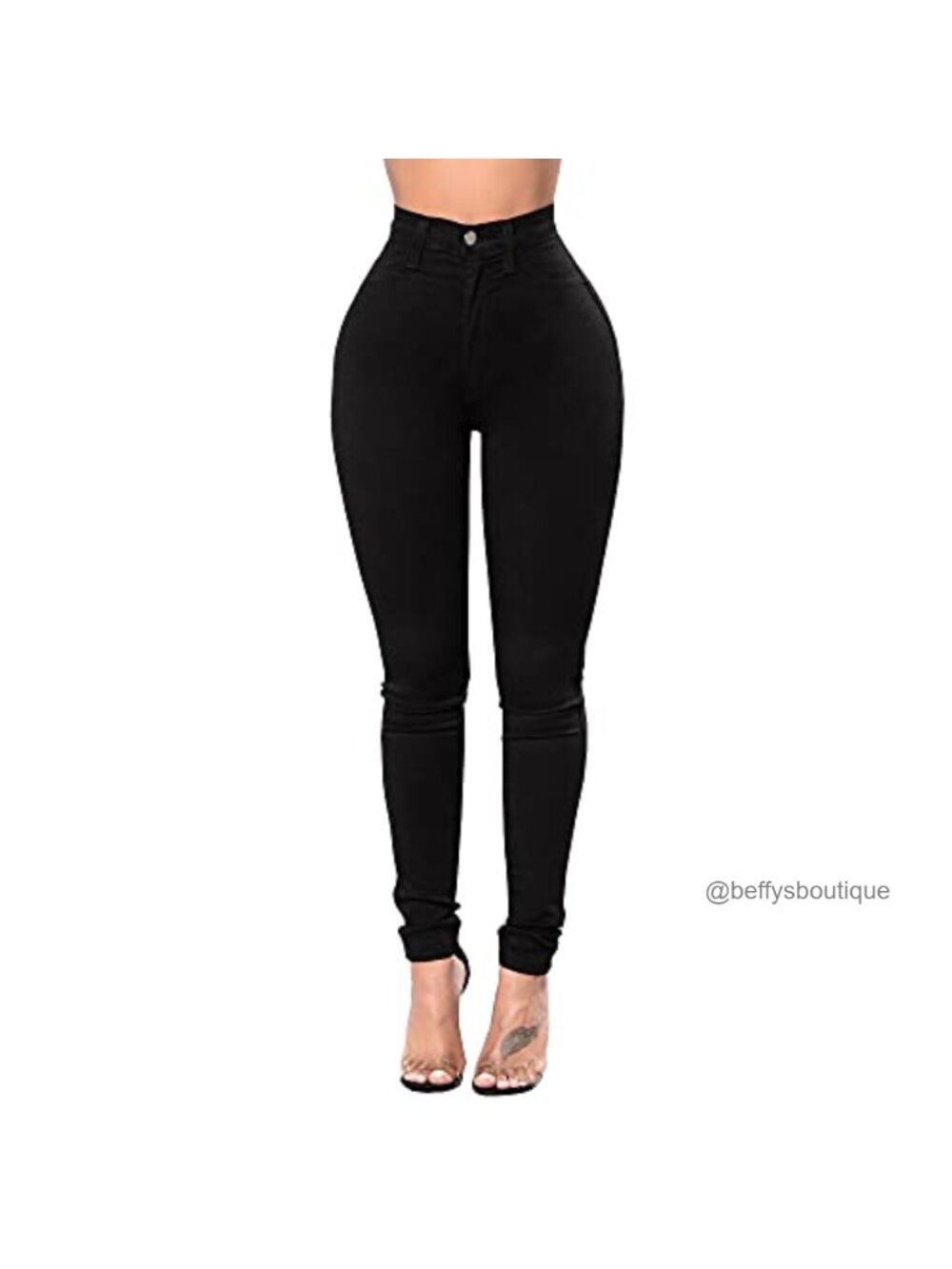 High Waisted Butt Lift Skinny Stretch Jeans